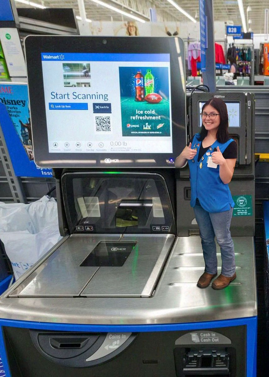 The poor manager was confused when told that self checkouts reduced the need for workers. So she “reduced” her staff to continue supporting customers.

#downsizing #pun #walmart #selfcheckout #fyp