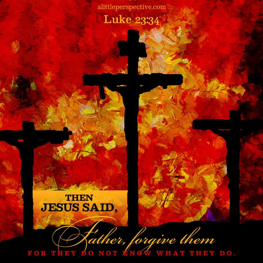 Then Jesus said, 'Father, forgive them, for they do not know what they do.'

#Luke 23:34 #Bible #Gospels #Jesus #Yeshua #ThingsJesusSaid #VerseOfTheDay #DailyBread #Scripture #ScripturePictures #ScriptureArt 

alittleperspective.com/welcome-to-scr…