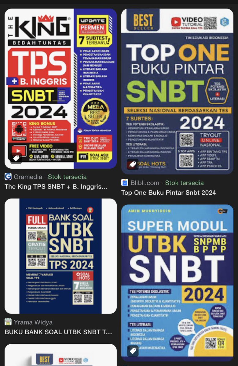 ilhmpryoga's tweet photo. 1. Beli buku persiapan SNBT 

Misalnya: Theking, Megabank, dll
Di buku ini, sudah lengkap semua materi yang akan di ujikan SNBT, sudah ada latihan soalnya, dan sudah ada soal soal SBMPTN tahun lalu berserta pembahasannya... https://t.co/iMl1WaR4xD