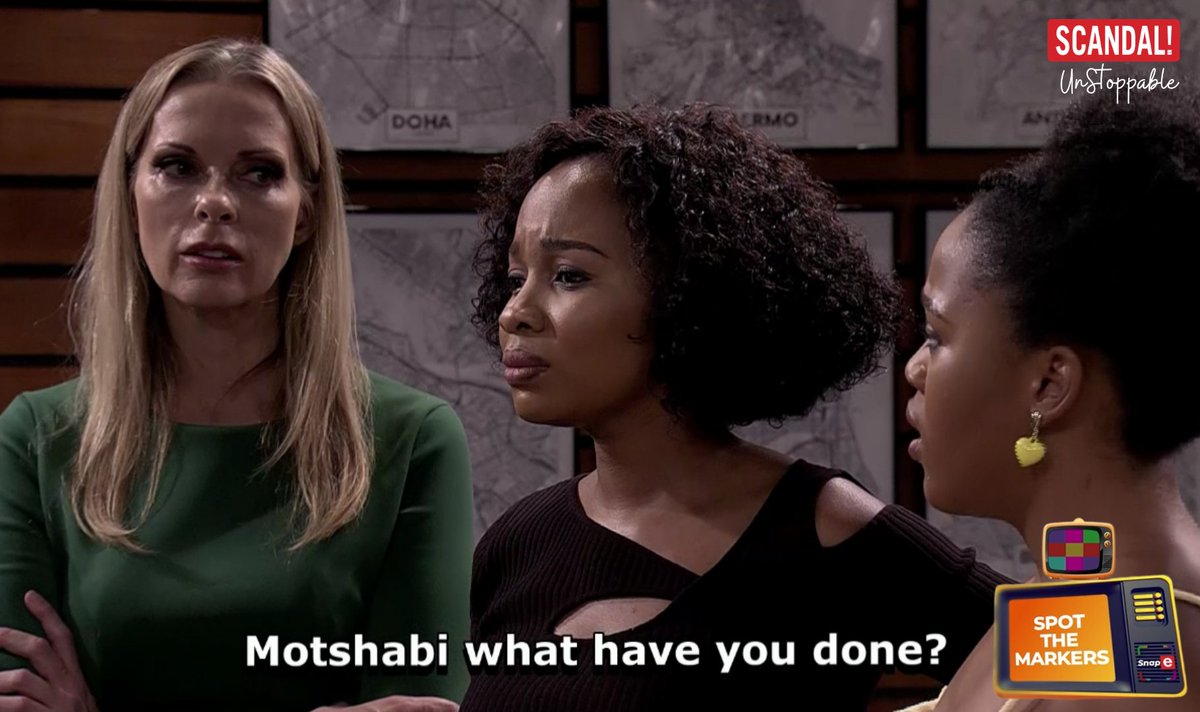 Motshabi is back, and not even three days have passed but she's already in trouble😑 #etvScandal #ScandalUnstoppable