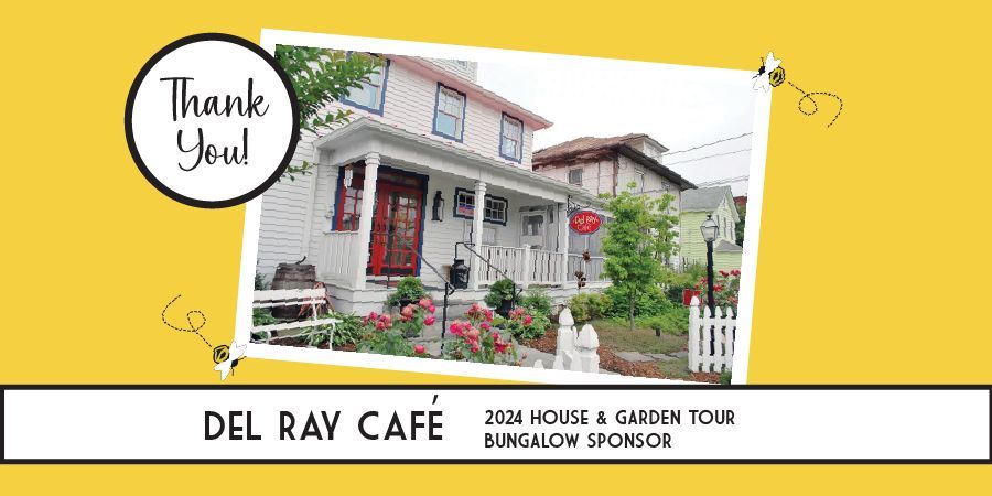 Our friends at <a href="/DelRayCafe/">Del Ray Cafe</a> have joined as a Bungalow Sponsor for the 2024 House &amp; Garden Tour! Huge thanks for their support in making this event possible. 

Don't miss out – get your tickets now to see some of the great homes in our community: buff.ly/3xfr8o4