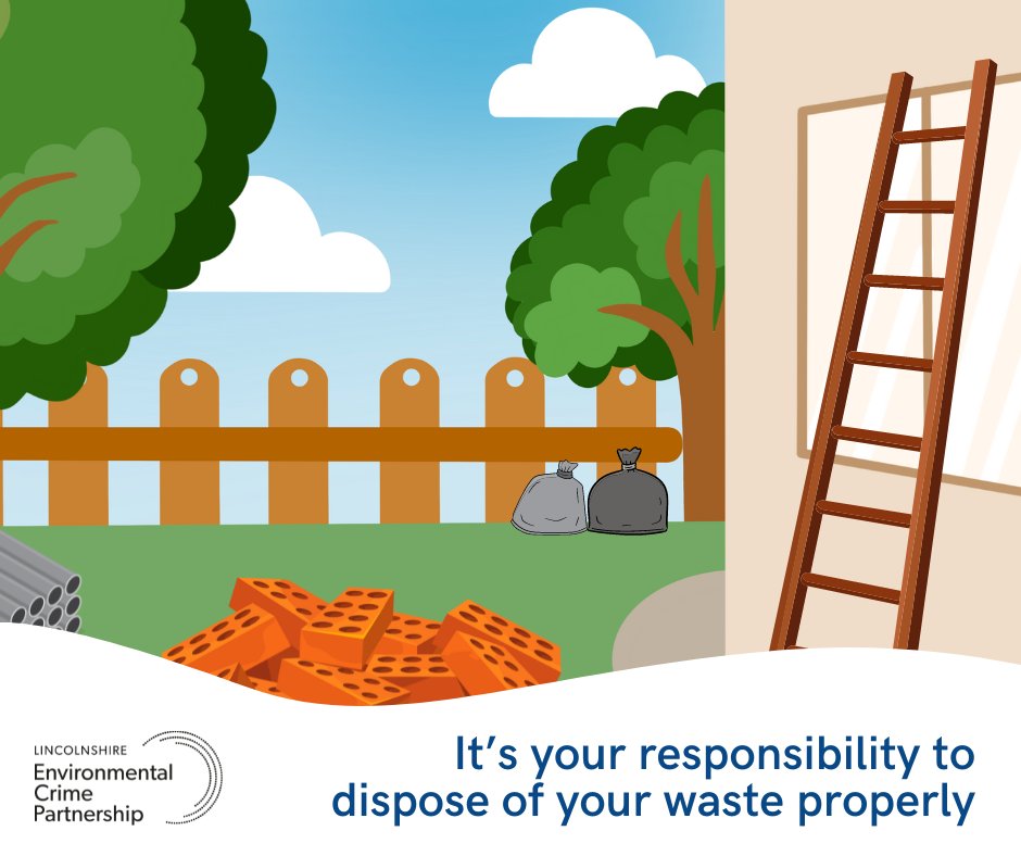 Doing DIY over Easter? Make sure your waste is being disposed of properly. ✅ Remember you are responsible for your waste. ✅Check the person taking away your waste is registered with the environment agency. ✅ Ask where your waste will be taken and get receipts.