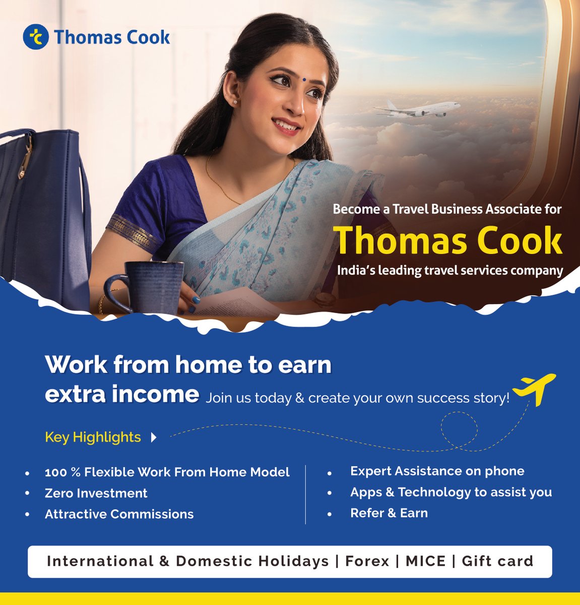 Attention homemakers! Thomas Cook is offering an exciting opportunity for you to become an entrepreneur as a Travel Business Associate. Click on the registration link to take your first step towards success! Register here: bit.ly/3v9Nfvz