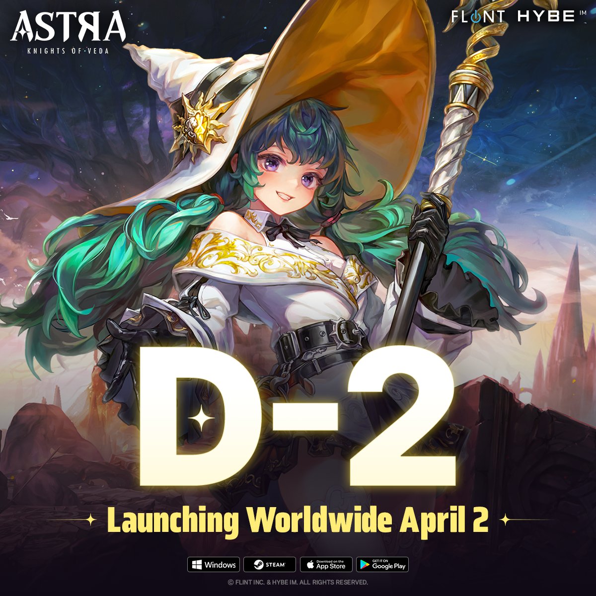 🎊 The wait is almost over 🎊

Just 2 more days until the launch of ASTRA: Knights of Veda!

#ASTRA #KnightsofVeda #OfficialLaunch #2daysleft