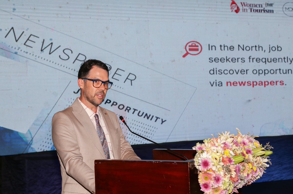 MDF 🇱🇰 & @sltourismallc hosted 'Women in Tourism' event, strategising to bolster women's #employment in #tourism. Dr. Paul Zeccola, First Secretary @AusHCSriLanka, highlighted 🇦🇺support for recovery and inclusive growth. Let's build a more #inclusive tourism industry together!💪