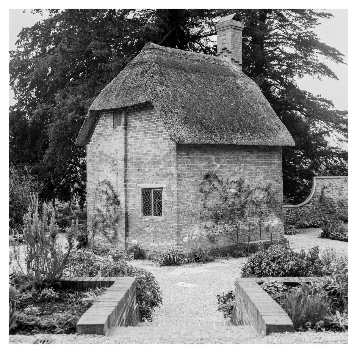 Gardeners Cottage, The Newt in Somerset 2024 Rolleiflex 2.8f Ilford Delta 400 #believeinfilm #ilfordphoto #ilforddelta400