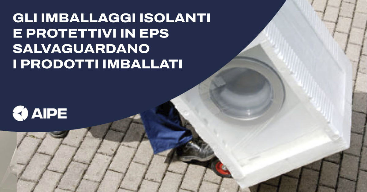 Gli imballaggi isolanti e protettivi in EPS salvaguardando i prodotti imballati da potenziali danni durante il trasporto fino alla consegna, evitando così eventuali rotture. A fine impiego vengono poi raccolti e riciclati al 100%. tinyurl.com/32tjuk44