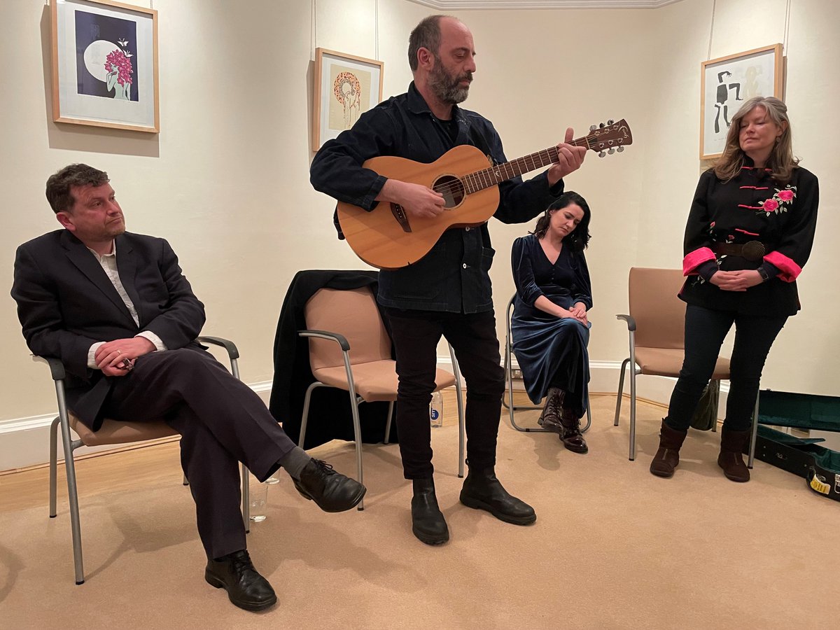 A lovely evening in Edinburgh last night at the launch of @BYOHammer album, 'My Grief on the Sea'. Fantastic performances from and chat with @EileenGogan @MrAdrianCrowley @buckleylinda and historians @TanjaBueltmann Niall Whelehan and Richard Mc Mahon. Thank you @Jerry_odonovan