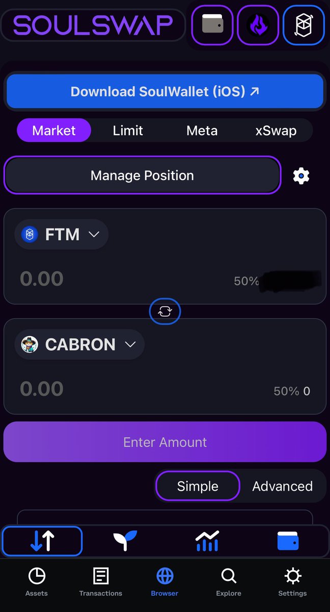 $CABRON on Soulswap! 

Buy on @SoulSwapFinance : 
exchange.soulswap.finance/exchange/swap

$SOUL $FTM