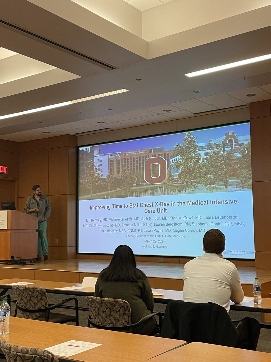 F3 Ian Bentley presents the class quality improvement project - great work!!