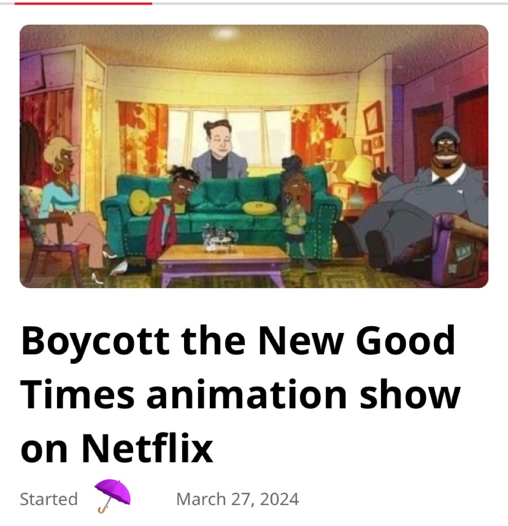 only1showers's tweet photo. Good ☀️Morning Black America🖤🫶🏽✨
This is exactly WHY WE #Delineate
People who share OUR SKIN ARE NOT US … this is #NotOurGoodTimes
From the trailer you can TELL that it was created by PEOPLE who KNOW NOTHING about REAL #BlackAmericans
The Evans Family was POOR NOT DEGENERATES. In FACT they were VERY respectable, responsible, and NOTHING like these WANNA BE BLACKS attempted with this remake that NO BLACK AMERICAN asked for.
Sign ✍🏽 the Petition
https://t.co/NafjYbbmo9
@netflix GOT US FUCKED UP!
So does @StephenCurry30 & @RanadaCSheperd I don’t KNOW WTF any of YOU were thinking except that YOU are ANTI BLACK AMERICAN‼️ This is a DISGUSTING DISPLAY & the #GoodTimesBoycott has BEGUN‼️
#BoycottGoodTimes #Netflix #TheCultureReset #GMBlackAmerica
The #Delineation continues…….