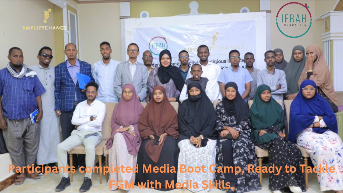In Mogadishu, journalists recently joined forces to condemn female genital mutilation (FGM) after a media training boot camp. Collaboration with media is crucial to ending FGM & building a society free from harmful practices........1/2 @amplifyfund @DearDaughterC