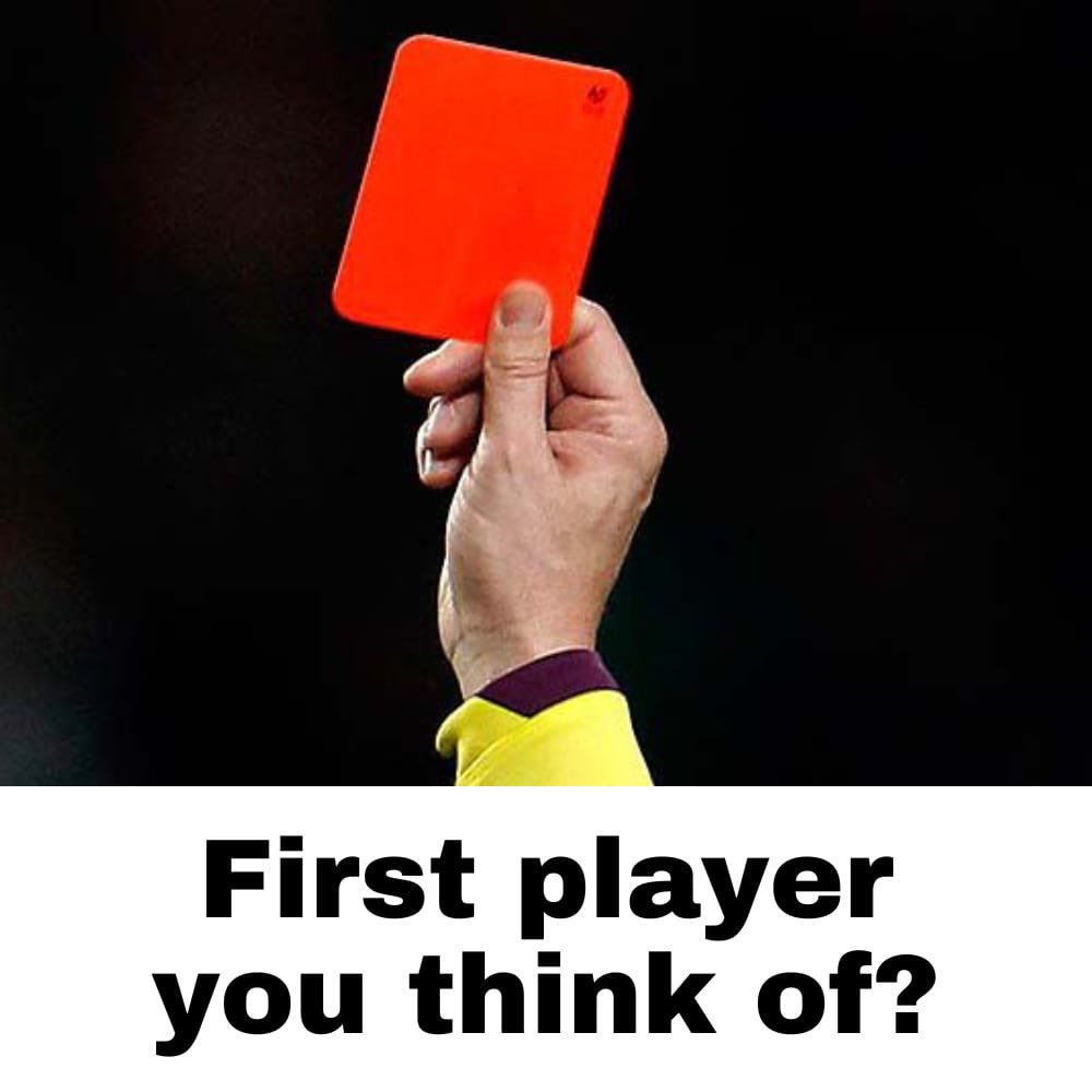 TrollFootball's tweet image. Who is Mr. Red Card? 👇