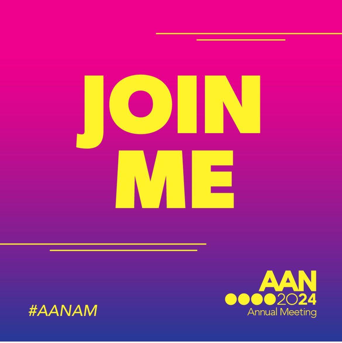 Planning my itinerary, looking forward to the latest and best in Neurology at the AAN. Have you registered yet? #AANAM