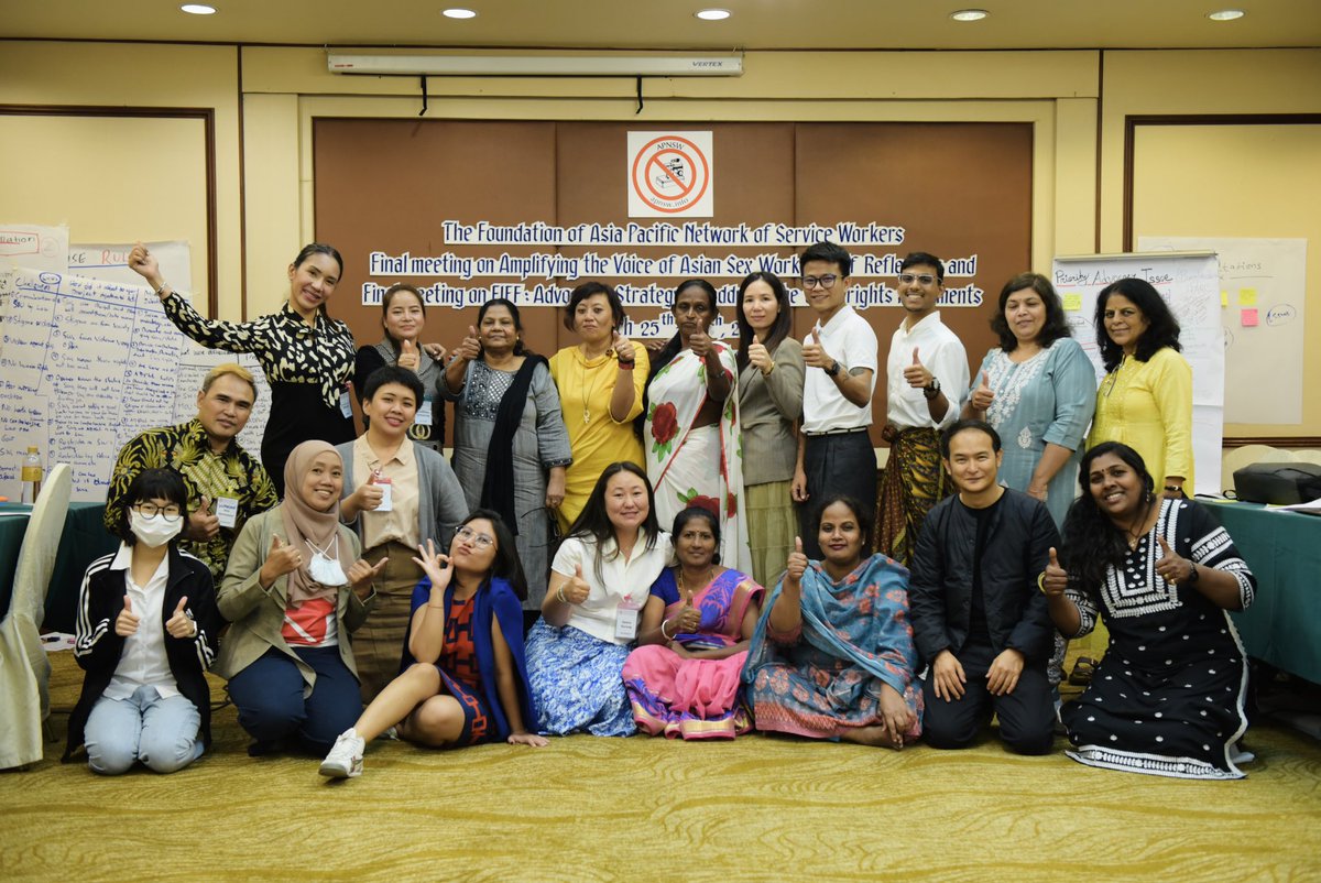 Big thanks to all the wonderful participants who joined us at APNSW's self-reflection meeting in Bangkok! Special thanks to our amazing panelists and the implementing partners for sharing their insights. Your voices matter!  #solidarity  #TheVoiceProject #APNSW