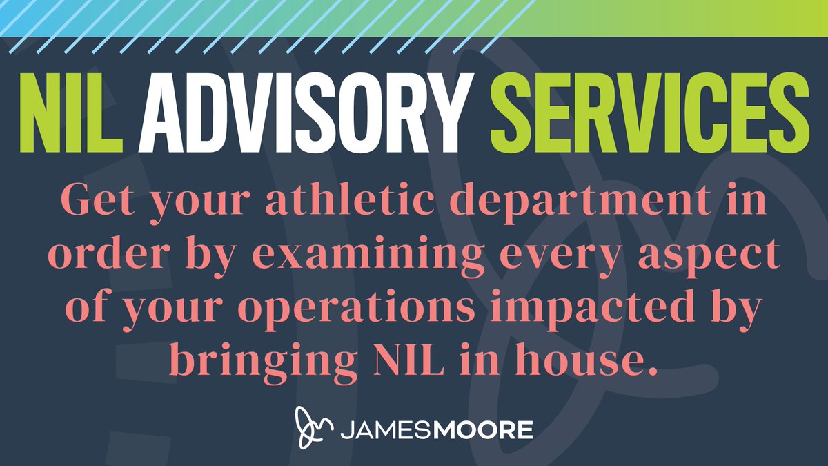 Navigate the complexities of NCAA rules & state laws on #NIL with expert guidance from James Moore. From strategic advice to risk management, we ensure your athletic department thrives in the evolving college sports landscape. Learn MOORE: jmco.com/industries/col…