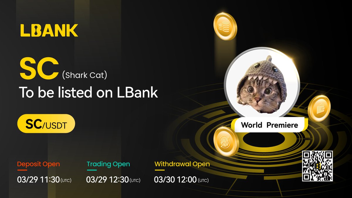LBank_Exchange's tweet photo. 💫 New #listing

🌟 $SC (Shark Cat) has been listed on LBank！@SharkCatSolana

👉 Trade here: https://t.co/6GMUUAYHpd

❤️ Details: https://t.co/YLanAyvxTC https://t.co/ePjDgmYaSZ