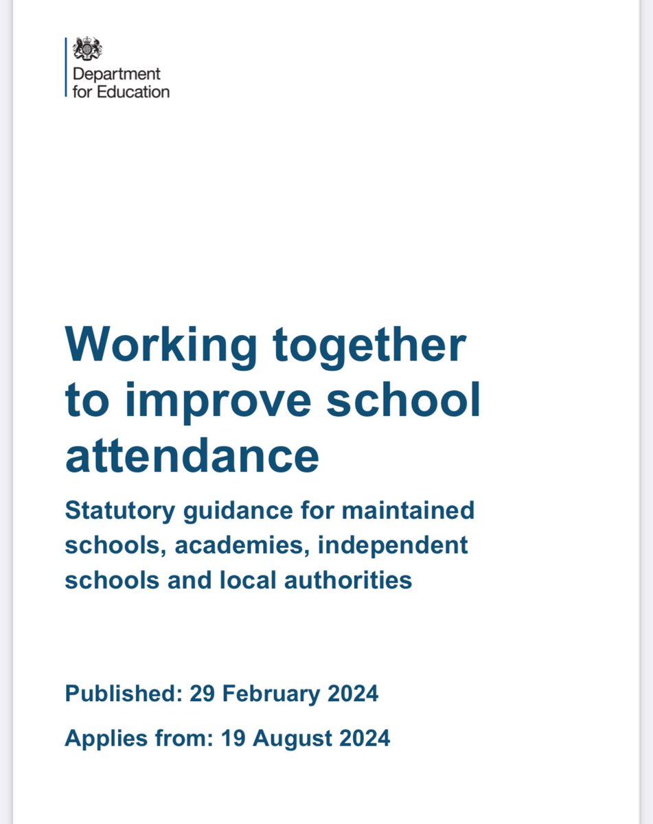 🛑 Are you prepared for the Statutory requirements outlined in the DFE Working Together Paper ‘24? Join 600+ schools &amp; 1000’s of staff we collaborate with who are exceeding these requirements by accessing the UK's only accredited attendance programme! inclusive-attendance.co.uk