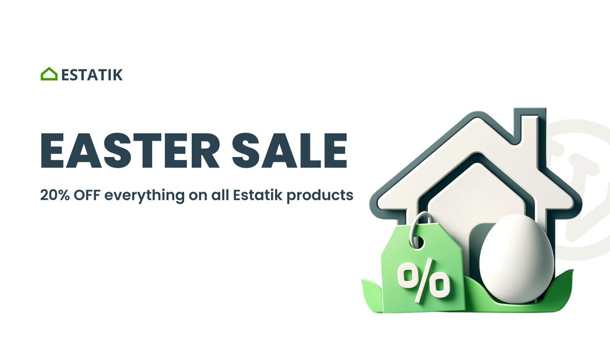 estatik4wp's tweet photo. Celebrate Easter with Estatik🥚🐇 

We’re excited to announce our Easter Sale: 20% OFF everything on our site. 

We also have a free gift 🎁 🐇 for you. Find it here: https://t.co/KkkQerXlvb

#wordpress #estatik #estaitkplugin #plugin #easterdeal #realestate #developer https://t.co/03GVJq9X5U