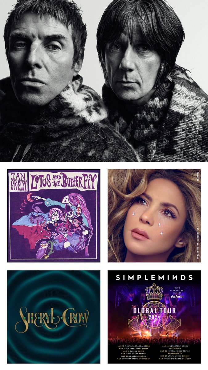 What an epic week! I have reviewed three fantastic albums - @IanSkelly1 @SherylCrow and @shakira for @ClashMagazine as well as reviewing two incredible gigs by @liamgallagher & #johnsquire and @simplemindscom! 

#music #musicfans #newmusic #NewMusic2024 #gigs #musicwriter