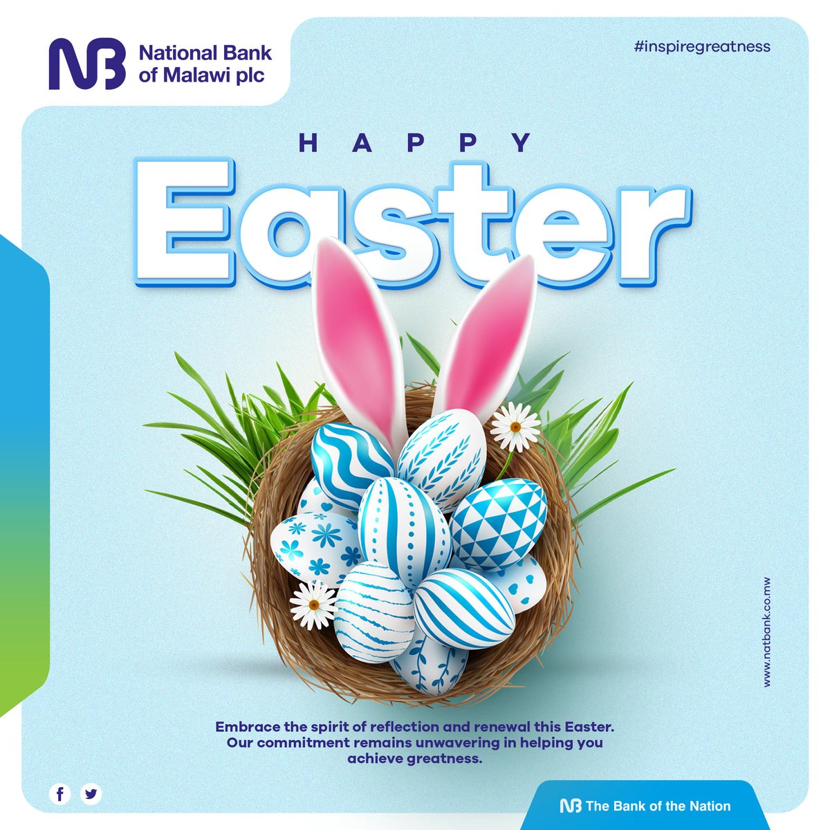 Happy Easter, May this season of reflection and renewal inspire greatness in all you do. #InspireGreatness