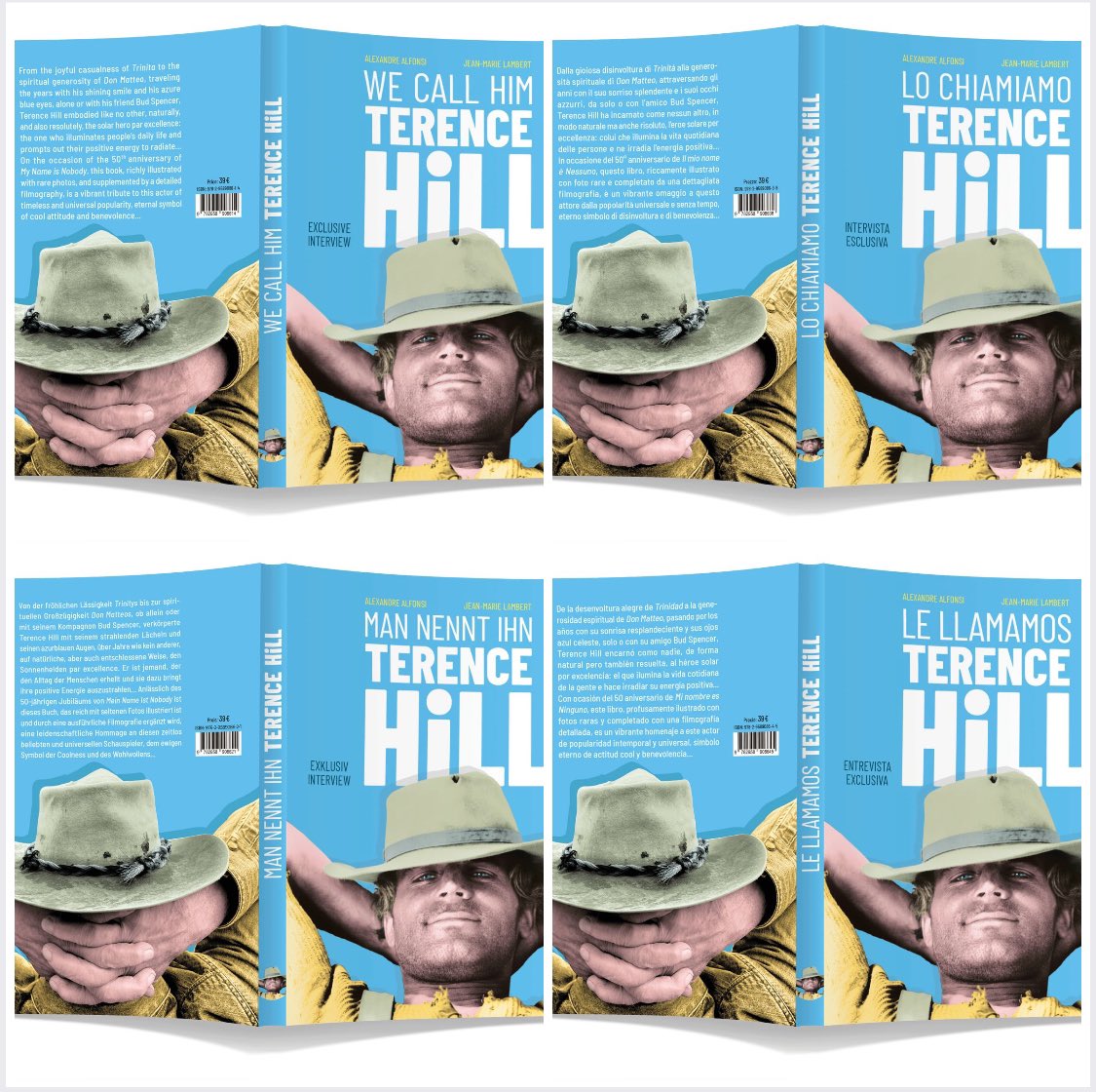 Aujourd’hui, c’est l’anniversaire d’une légende du cinéma, #terencehill. Pour lui rendre hommage, et répondre également à l’attente de ses nombreux fans, nous avons traduit notre livre « On l’appelle Terence Hill » dans plusieurs langues. En vente sur shop.terencehill.com