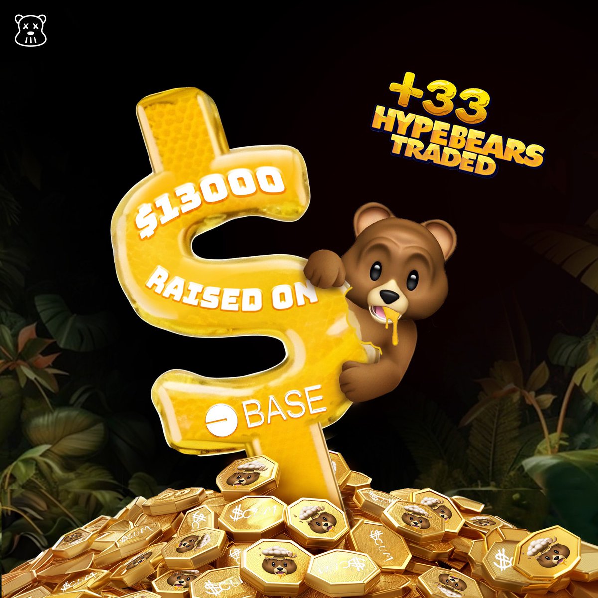 🐻< 24HRS TILL PRESALE ENDS🐻 don’t fade on @BASE money glitch 🍯 exclusively for $CUM & #HYPEBEARS.
