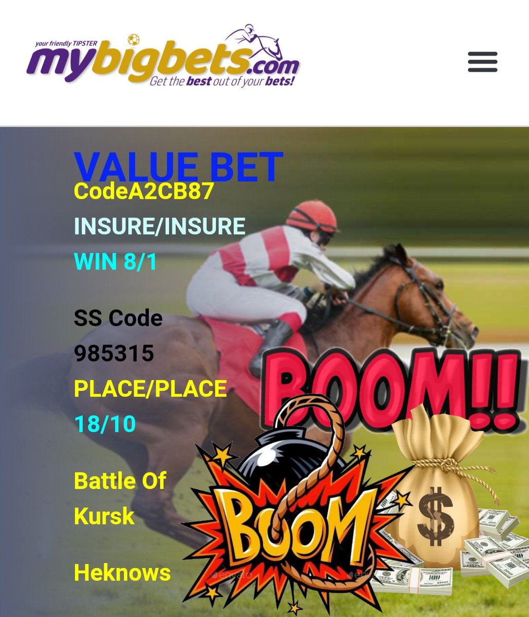 MyBigBets1's tweet photo. 💣🥳💣🥳💣🥳💣🥳💣🥳💣🥳💣
💰💰💰BOOOM BOOOM💰💰💰
💥💥💥BEST BETS BOOM💥💥💥
🙏🏽MASSSSIVE MASSSSIVE DAY🙏🏽
#mybigbets1 #mybigbets #GoodFriday2024 #godsgood #bettingpicks #caperacing #4racing #SouthAfrica https://t.co/3NZdALgSmM