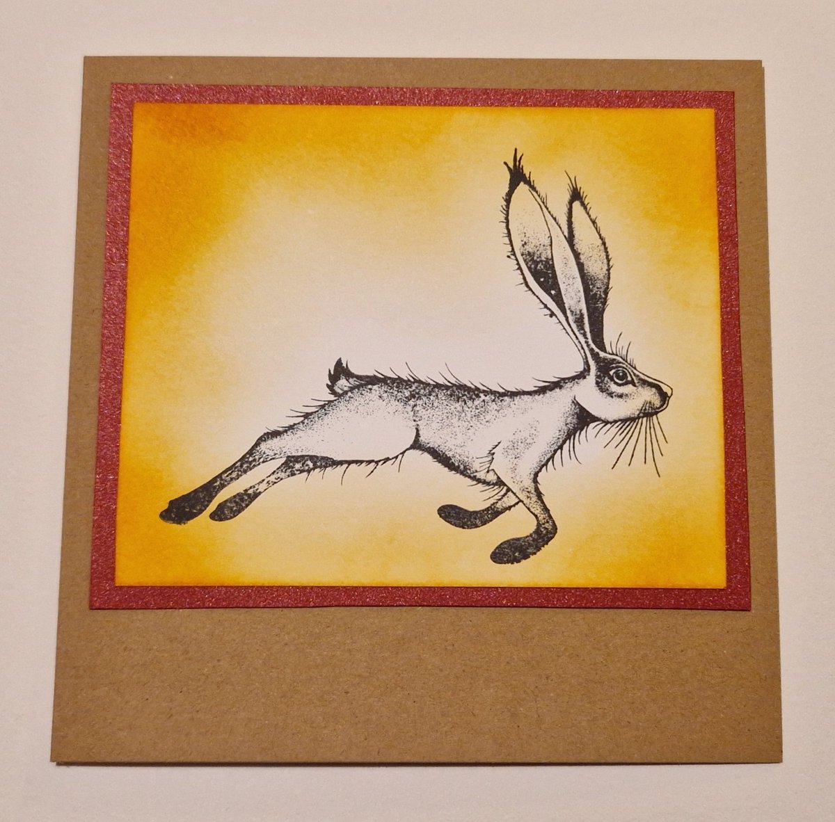 I like a bit of cardmaking and hares 😁 #hares #bunnies