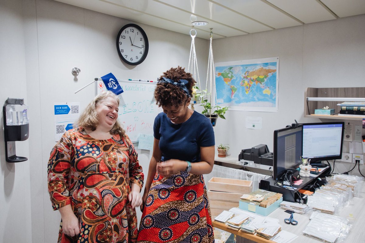 A bank on board a hospital ship? Yes please! 

Looking for a chance to use your finance skills in service of others? Join our team seeking to bring hope and healing in everything they do: bit.ly/48LVM6r

#FindYourPlaceOnBoard #VolunteerBanker #MercyShips