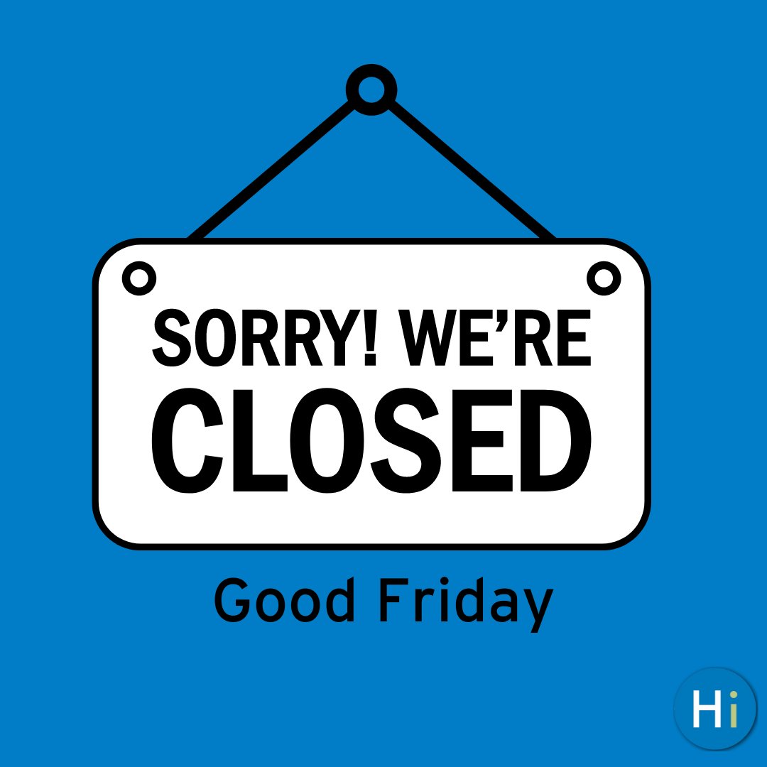 A friendly reminder that all HCLS branches are closed today in observance of Good Friday. Explore our online resources at hclibrary.org