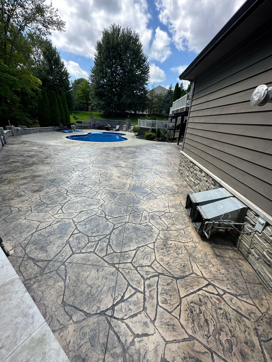 Happy April Fools! No pranks, just amazing work by GLJ Concrete in our Contractor Spotlight! They expanded a homeowner's entertainment space, stamped a Flagstone pattern, and sealed it with D1-Sealer.