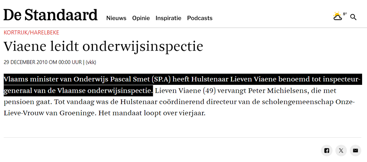 Mieke_MB's tweet photo. @FranckenTheo De partij die het onderwijs naar de filistijnen geholpen heeft staat vandaag het luidt te toeteren #pascalsmet #franvandenbroucke #vooruitnu https://t.co/jyusbgL0Ds