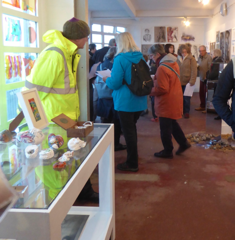 CromerArtspace's tweet photo. Great to see Artspace full of people for the beginning of the new season. Congratulations to Artpocket tutors and students. Don't miss the discussion 'Is Everything an Experiment?' at 4pm on Saturday 30th March https://t.co/Ws9dwrnHxx