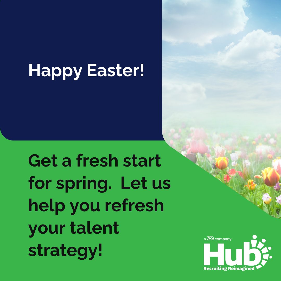Hubzrg's tweet image. Happy Easter from all of us at Hub Recruiting! 🌷 As we celebrate this historic holiday rooted in renewal and hope, we extend our warmest wishes to our clients, colleagues, and dedicated employees.

#hubrecruiting #hiringisabouttogetbetter #easter2024