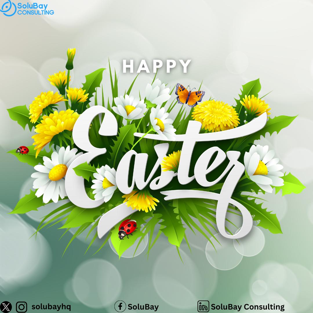 Happy Easter to you and yours from all of us at SoluBay Consulting. May your endeavors bloom, and your aspirations soar. 🌿✨ #Easter2024 #Renewal #Innovation #SoluBayConsulting