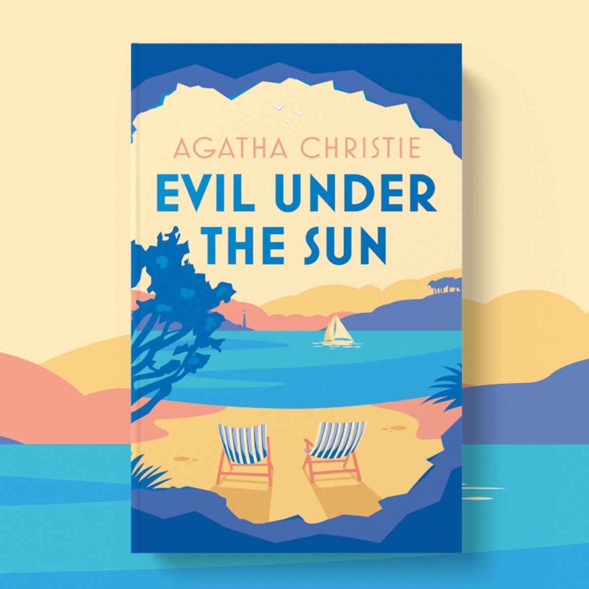Dreaming of sunshine? 🏖️☀️ This Good Friday, we're delighted to unveil this gorgeous new hardback edition of @agathachristie's seaside murder mystery, #EvilUnderTheSun, with new cover artwork by Sarah Foster. Pre-order your copy now: harpercollins.co.uk/products/evil-…