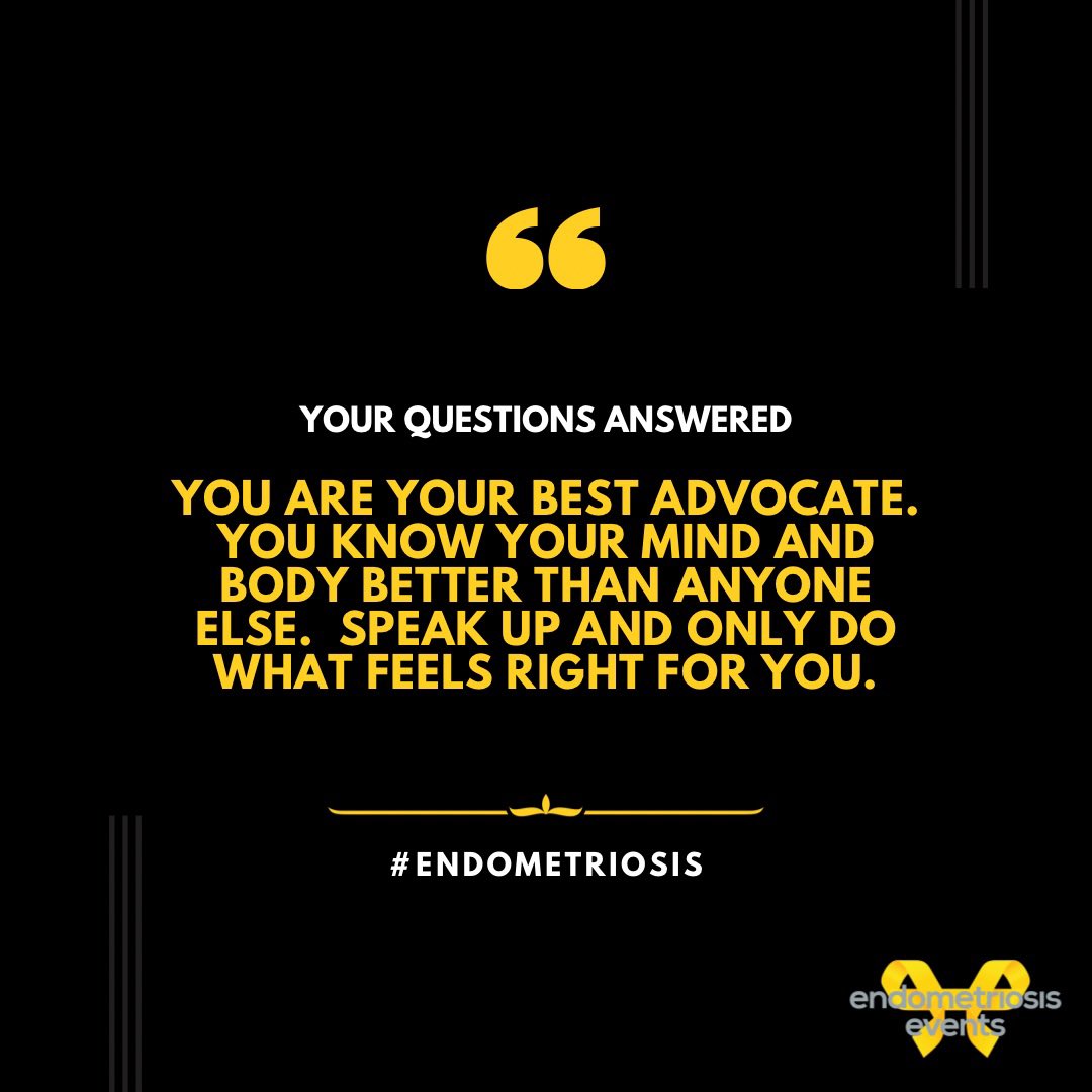 Conversations around #endometriosis come with many questions. As we navigate life with suspected or diagnosed endo, there are many factors to consider. This week, we will focus on some of the questions we are asked often. Feel free to add your answers…🎗️