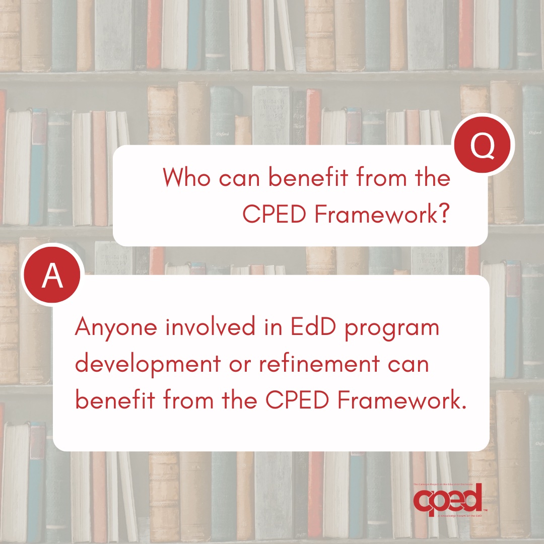 CPED has a groundbreaking EdD program framework focused on collaboration and authenticity. Whether you're starting fresh or refining existing programs, CPED provides the tools and support for continuous improvement. Explore the CPED Framework©️ now! #CPED #EdD #Framework