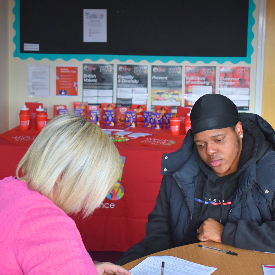 Check out our Leicester centre that was buzzing yesterday for Easter! Our Easter event was the place to be for employment support. Visitors enjoyed free goodies and Easter eggs they could take home! 🍬🥚 #EasterEvent #EmploymentSupport #LeicesterCenter