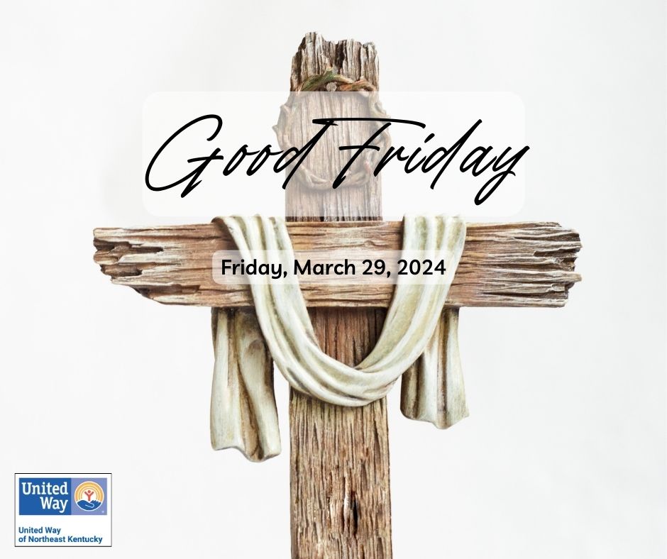 The UWNEK office will be closed March 29th for Good Friday. Wishing you all a blessed Easter weekend.