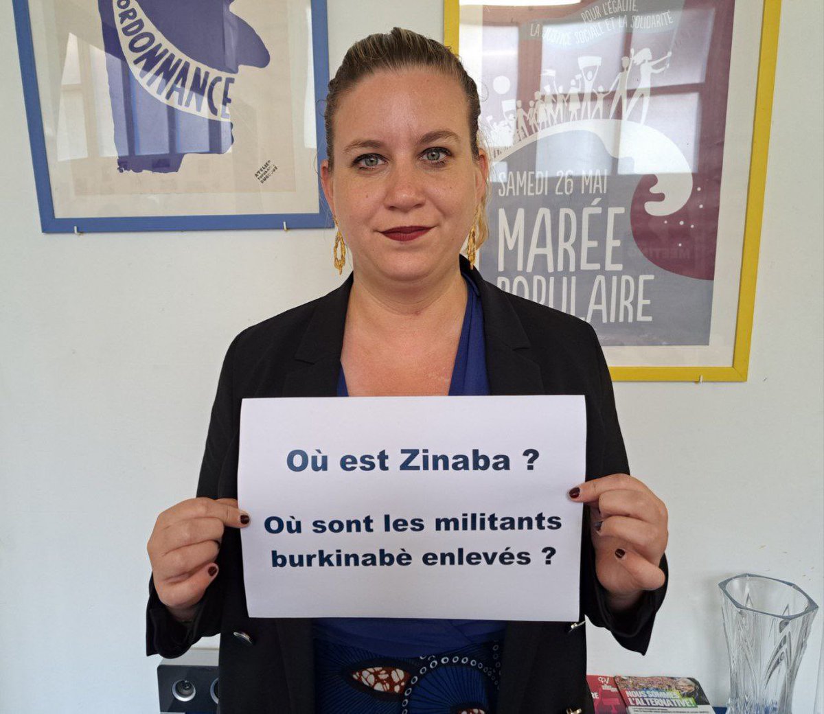 Où est Zinaba Rasmane ? Où sont Guy Hervé Kam et Badjo Bassirou ? Au Burkina-Faso, les personnalités d'opposition et défenseurs des droits humains sont enlevés de manière totalement arbitraire. Ils doivent immédiatement être libérés. Solidarité ! #OuEstZinaba #Burkina…