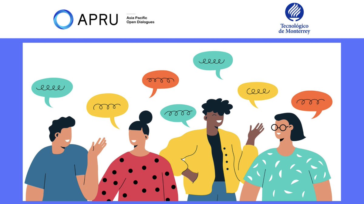 APRU is looking for 10 students from participating universities to be part of the #APRU Open Dialogues Program led by @TecdeMonterrey. Please send names & email of the nominees to david.quimbayo@apru.org) by 30 Apr. Date: 9 May (MEX)/ 10 May (HKT) More: apru.org/event/apru-ope…