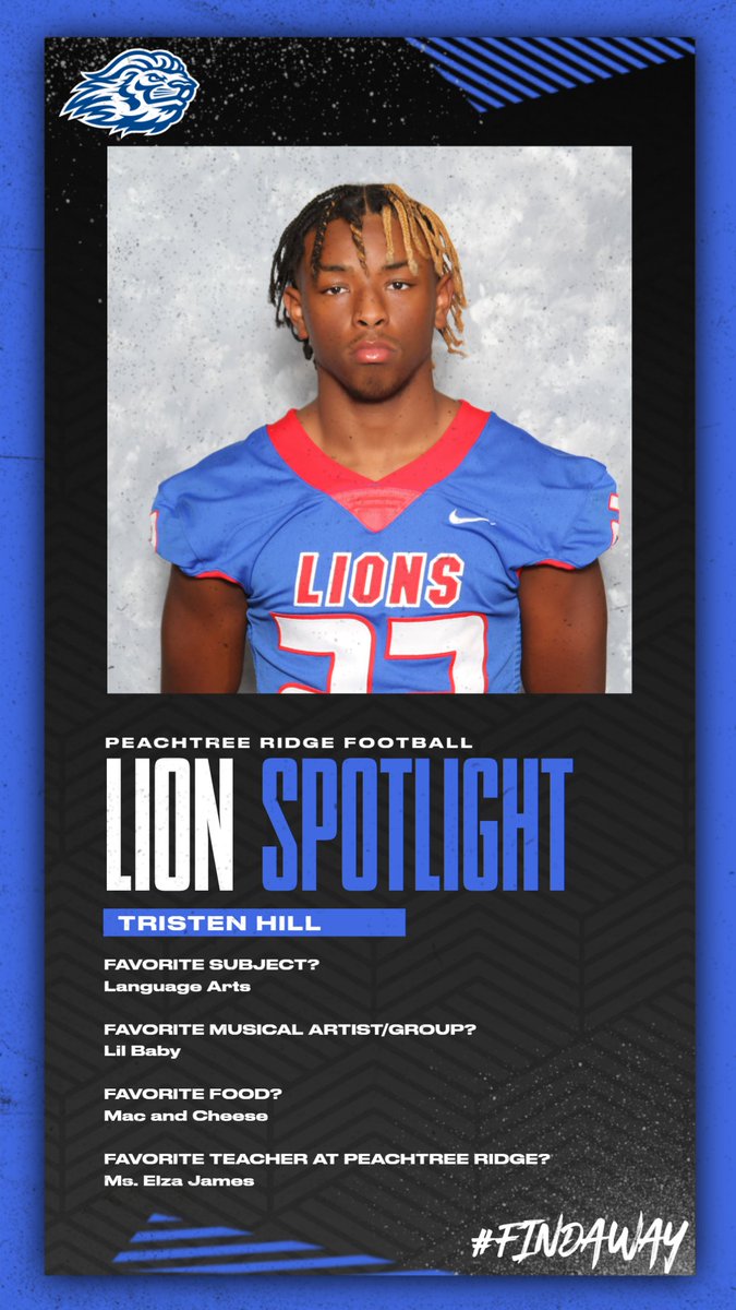 Get to know your Lion Football Team!!! #LionSpotlight #FindAWay 🚨🦁🚨🦁 @Tritty_22