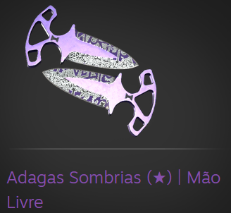 SORTEIO EXCLUSIVO AQUI NO TWITTER

Adagas Sombrias (★) | Mão Livre
Valor: R$600,00

Para participar:
- Curta e de RT nessa publicação
- Comente quem você acha que será o CAMPEÃO do Major
- Me siga <a href="/CanalDoSaullo/">Saullo</a> 

Pronto, tá participando!
Resultado na minha live hoje a noite