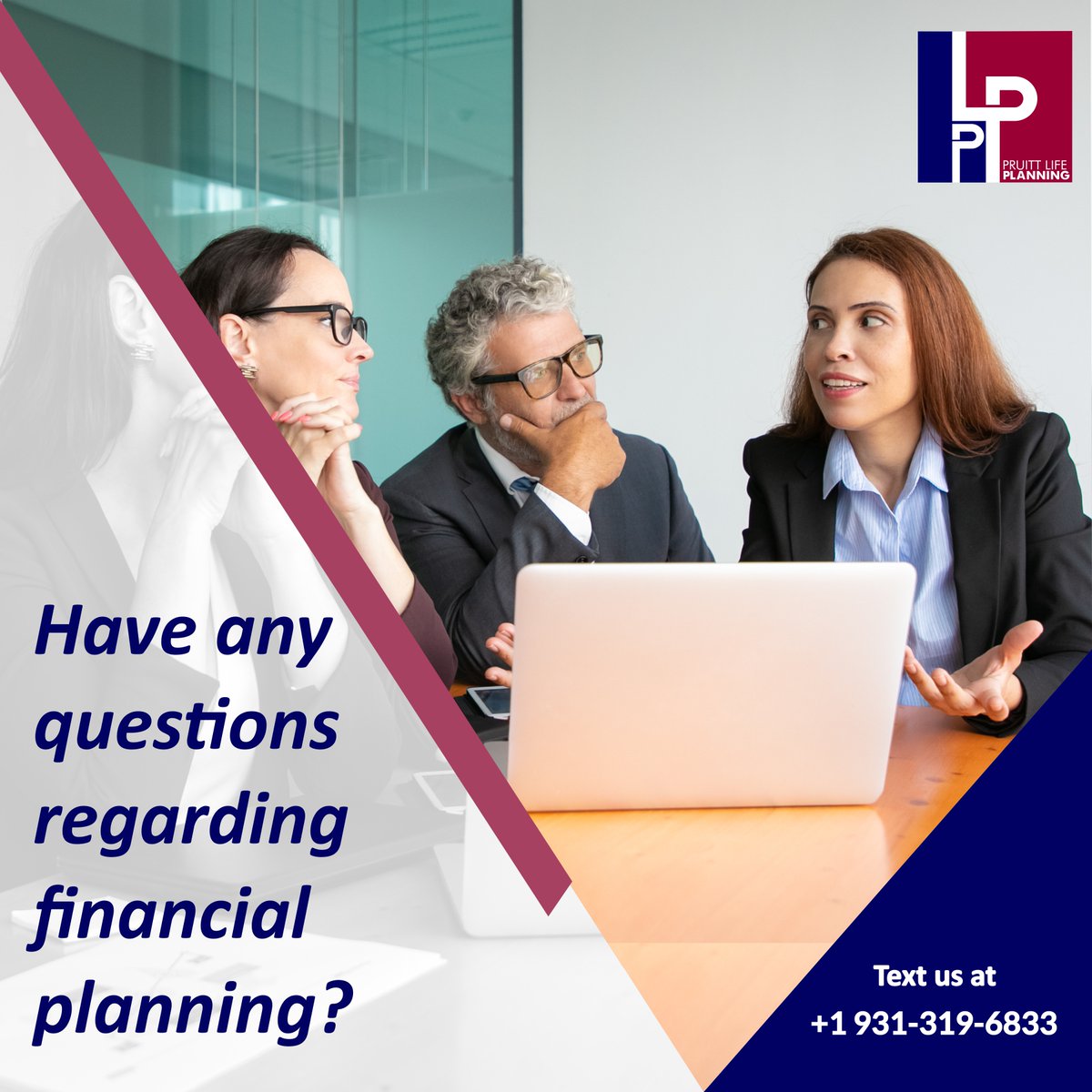 Got financial questions? We got the answers you need to secure your future with confidence. 

Call Us on +1 931-319-6833 to get all the answers!

#PruittLifePlanning #FinancialPlanning #ExpertAdvice #SecureYourFuture #WealthManagement #FinancialFreedom #PlanWithConfidence #AskUs
