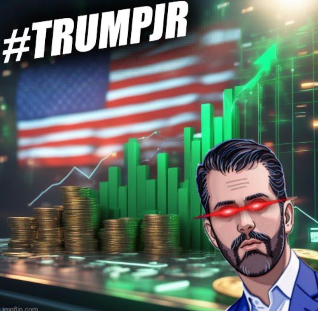 @100xAltcoinGems It’s simple, we at Trumpjr are dedicated to one thing make everyone generationally wealthy and making meme coins great again! 

Don’t get left behind 🔥 

#MAGA #feedamerica #memecoin #TRUMPJR