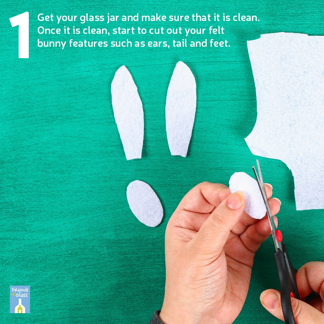 FriendsGlassUK's tweet image. #DIY Easter Bunny Glass Jar 🐰
Embrace your creative side and hop to it with our guide on how to create an #Easter decorative piece using your #recycledjars🫙💝