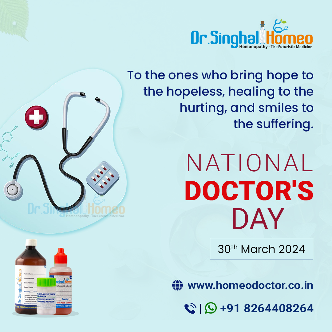 To the ones who bring #hope to the hopeless, #healing to the hurting, and smiles to the #suffering. National Doctor's Day🧑‍⚕️ 
#nationaldoctorsday #doctorstrange #medicine #happydoctorsday #doctorsappointment #doctorslifestyle #healthcare #medicallife #drsinghalhomeo #vikassinghal