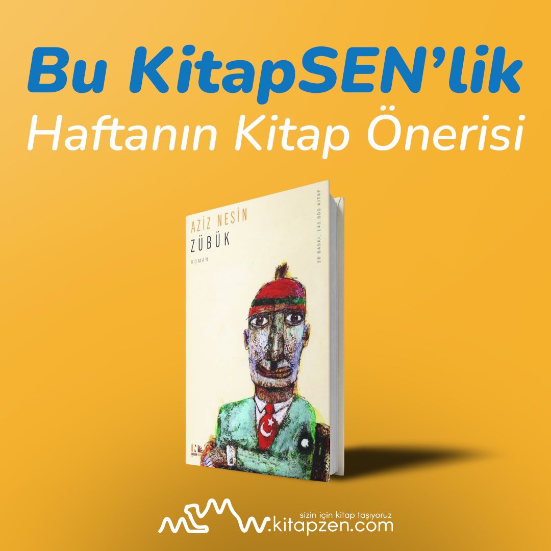 Kafası karışık okurlara tam senlik Kitapzen'lik kitap önerisinde bu hafta: Usta yazar,Aziz Nesin'in başyapıtı kabul edilen Zübük romanı. Roman, sinemaya uyarlandıktan sonra usta oyuncu Kemal Sunal'ın performansıyla da bir sinema klasiği haline geldi. 

kitapzen.com/aziz-nesin/zub…